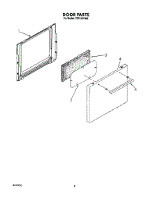 05 - Door parts for Roper Range FEP310VW0 from AppliancePartsPros.com