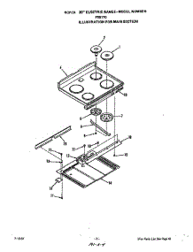 Main Top parts for Roper Range F5817W0 from AppliancePartsPros.com