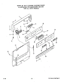 03 - Backguard parts for Roper Range 2276W1A from AppliancePartsPros.com