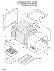 03 - Internal Oven parts for Roper Range FES340VX0 from AppliancePartsPros.com