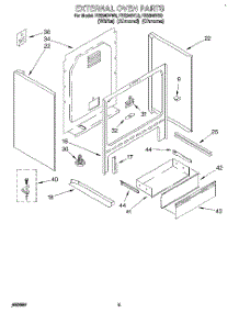 04 - External Oven parts for Roper Range FES340VX0 from AppliancePartsPros.com