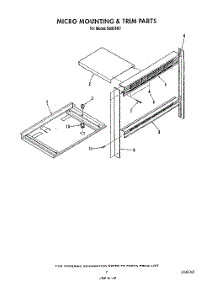05 - Micro Mounting And Trim parts for Roper Oven B9908B0 from AppliancePartsPros.com