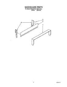 03 - Backguard parts for Roper Range FEP210VW3 from AppliancePartsPros.com