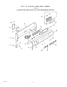 02 - Main Top parts for Roper Range F9107W0 from AppliancePartsPros.com