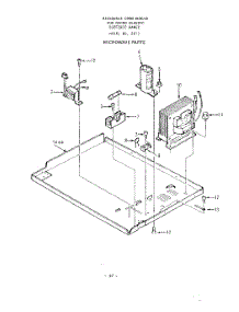 09 - Microwave parts for Roper Range 2872W0A from AppliancePartsPros.com