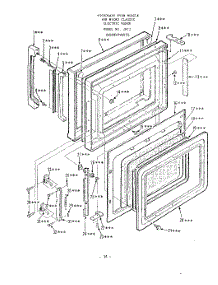 10 - Door parts for Roper Range 2872W0A from AppliancePartsPros.com