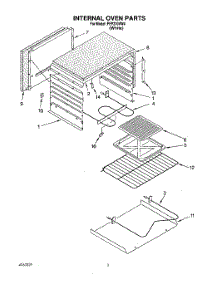 02 - Internal Oven parts for Roper Range FEP210VW4 from AppliancePartsPros.com