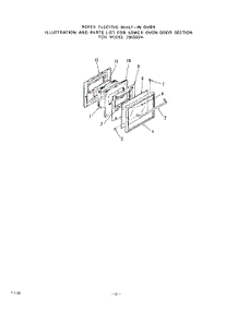 06 - Lower Oven Door , Lit / Optional parts for Roper Range 2065B2A from AppliancePartsPros.com