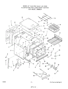 04 - Lower Body parts for Roper Range 2095B2A from AppliancePartsPros.com