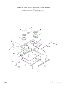 04 - Main Top parts for Roper Range D7507W0 from AppliancePartsPros.com
