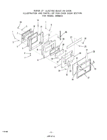 05 - Oven Door parts for Roper Range 2095B2A from AppliancePartsPros.com