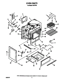 Oven parts for Roper Range F5357W0 from AppliancePartsPros.com