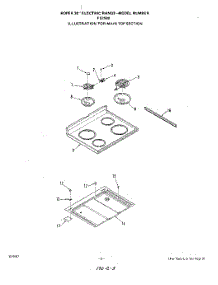 03 - Main Top parts for Roper Range F5258W0 from AppliancePartsPros.com