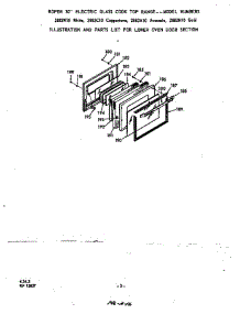 Lower Oven Door parts for Roper Range 2883W10 from AppliancePartsPros.com