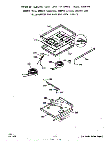 Main Top Cook Surface parts for Roper Range 2883W10 from AppliancePartsPros.com