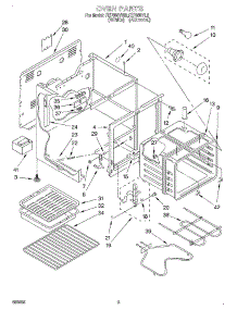 03 - Oven parts for Roper Range FEP350YW2 from AppliancePartsPros.com