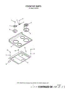 03 - Cooktop parts for Roper Range F9257W1 from AppliancePartsPros.com