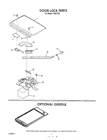 05 - Door Lock, Optional Griddle parts for Roper Range F9257W1 from AppliancePartsPros.com