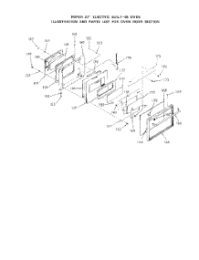 05 - Oven Door parts for Roper Range 2092B0A from AppliancePartsPros.com