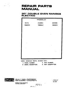 Front Cover parts for Roper Range N9608W0 from AppliancePartsPros.com