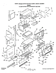 Upper Body parts for Roper Range N9608W0 from AppliancePartsPros.com