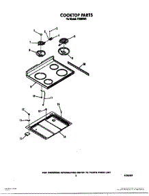 03 - Cooktop parts for Roper Range F7908W0 from AppliancePartsPros.com