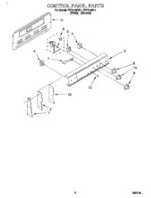 02 - Control Panel parts for Roper Range FEP310BL1 from AppliancePartsPros.com
