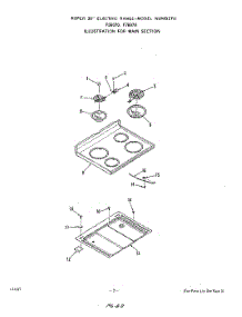 03 - Main parts for Roper Range F5607W0 from AppliancePartsPros.com