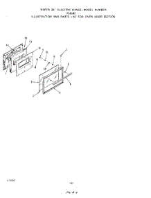 05 - Oven Door parts for Roper Range F5558W0 from AppliancePartsPros.com
