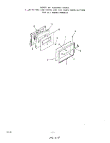 06 - Oven Door parts for Roper Range 2324W0A from AppliancePartsPros.com