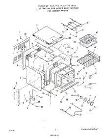 03 - Lower Body parts for Roper Range 2055B2A from AppliancePartsPros.com