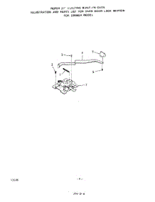 04 - Oven Door Lock parts for Roper Range 2055B2A from AppliancePartsPros.com