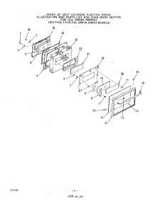 07 - Oven Door parts for Roper Range 2384W1A from AppliancePartsPros.com