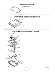 07 - Griddle , Griddle / Grill Cover parts for Roper Range N9357L0 from AppliancePartsPros.com