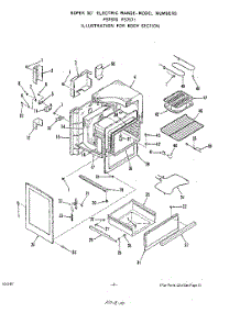 04 - Oven Door parts for Roper Range F5757W0 from AppliancePartsPros.com