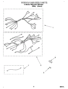 06 - Wiring Harness, Lit / Optional parts for Roper Range FEP314BL0 from AppliancePartsPros.com
