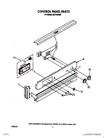 03 - Control Panel parts for Roper Oven BEP410WB0 from AppliancePartsPros.com
