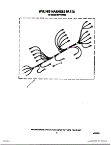 05 - Wiring Harness parts for Roper Oven BEP410WB0 from AppliancePartsPros.com