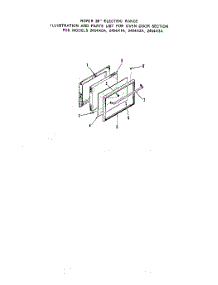 05 - Oven Door parts for Roper Range 2454X2A from AppliancePartsPros.com