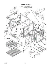 03 - Oven parts for Roper Range FEP340YW1 from AppliancePartsPros.com