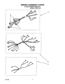 05 - Wiring Harness, Lit / Optional parts for Roper Range FEP340YW1 from AppliancePartsPros.com