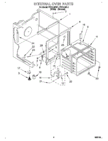 04 - Internal Oven parts for Roper Range FEP310BW1 from AppliancePartsPros.com