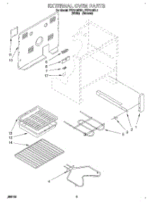 05 - External Oven parts for Roper Range FEP310BW1 from AppliancePartsPros.com