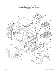 04 - Lower Body parts for Roper Oven B96070 from AppliancePartsPros.com