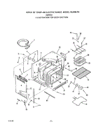 04 - Body parts for Roper Range D9757W2 from AppliancePartsPros.com