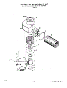 03 - Blower parts for Roper Range N3357W0 from AppliancePartsPros.com
