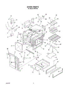 04 - Oven parts for Roper Range S9507W2 from AppliancePartsPros.com
