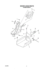 05 - Door Lock parts for Roper Range S9507W2 from AppliancePartsPros.com