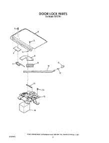06 - Door Lock parts for Roper Range F9757W1 from AppliancePartsPros.com
