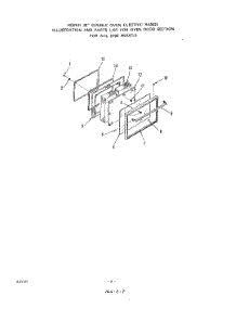06 - Oven Door parts for Roper Range 2765W0A from AppliancePartsPros.com